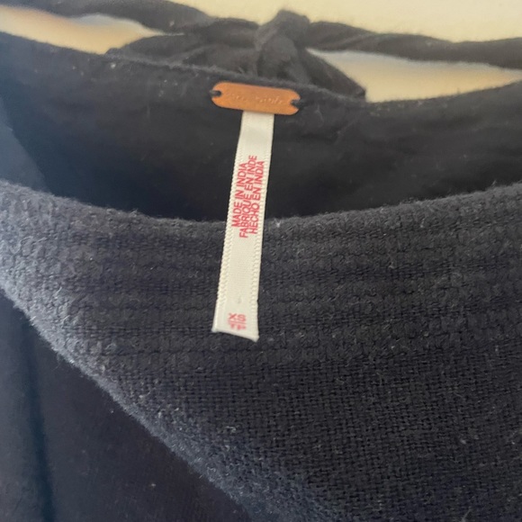 Black Free People Dress with open side slits, size XS - Picture 4 of 5